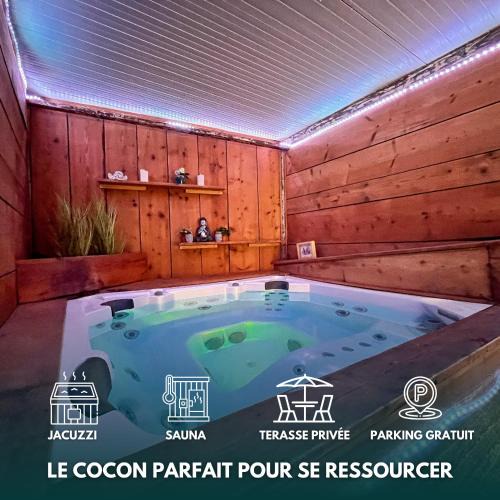 Tassin-la-Demi-Lune Apartment | Doux Pavillon - L'évasion - Jacuzzi & Sauna