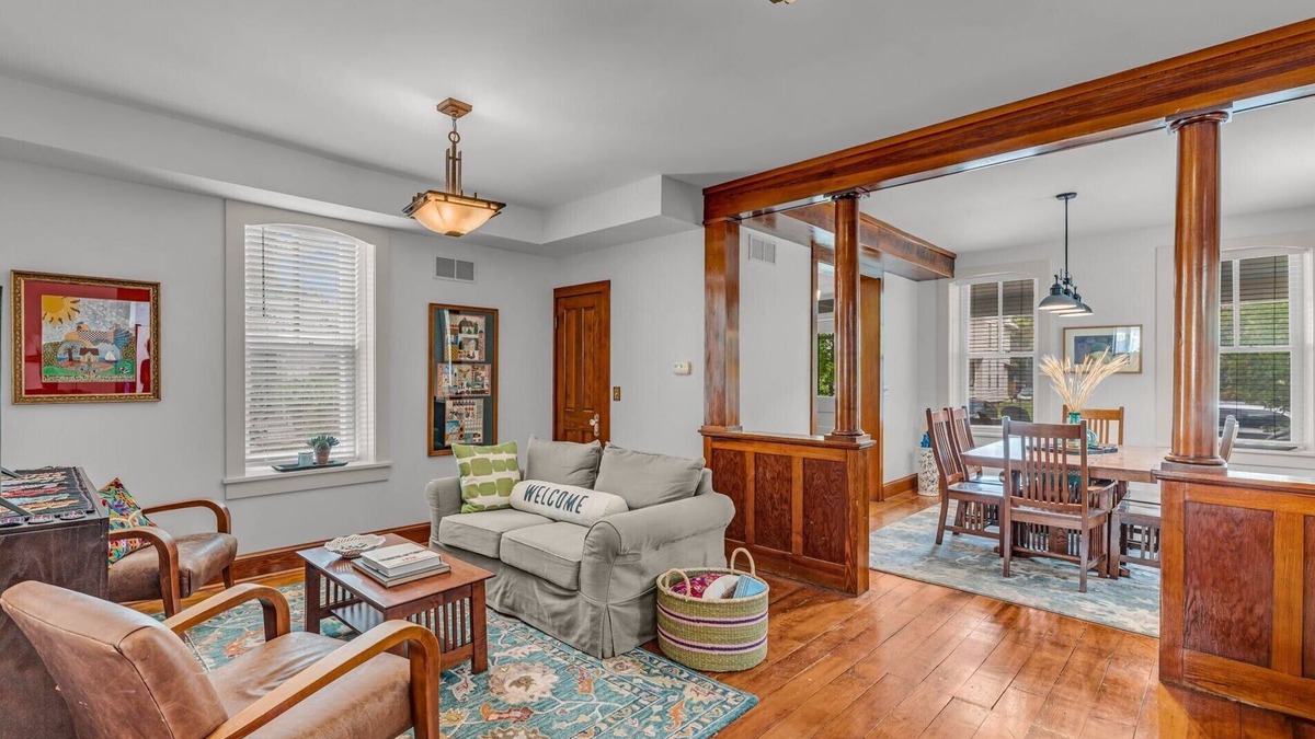 East Lawrence House | Downtown Red Brick Retreat