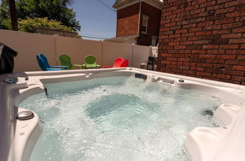 Michigan City Apartment | Downtown Retreat, Hot Tub, Firepit, Grill