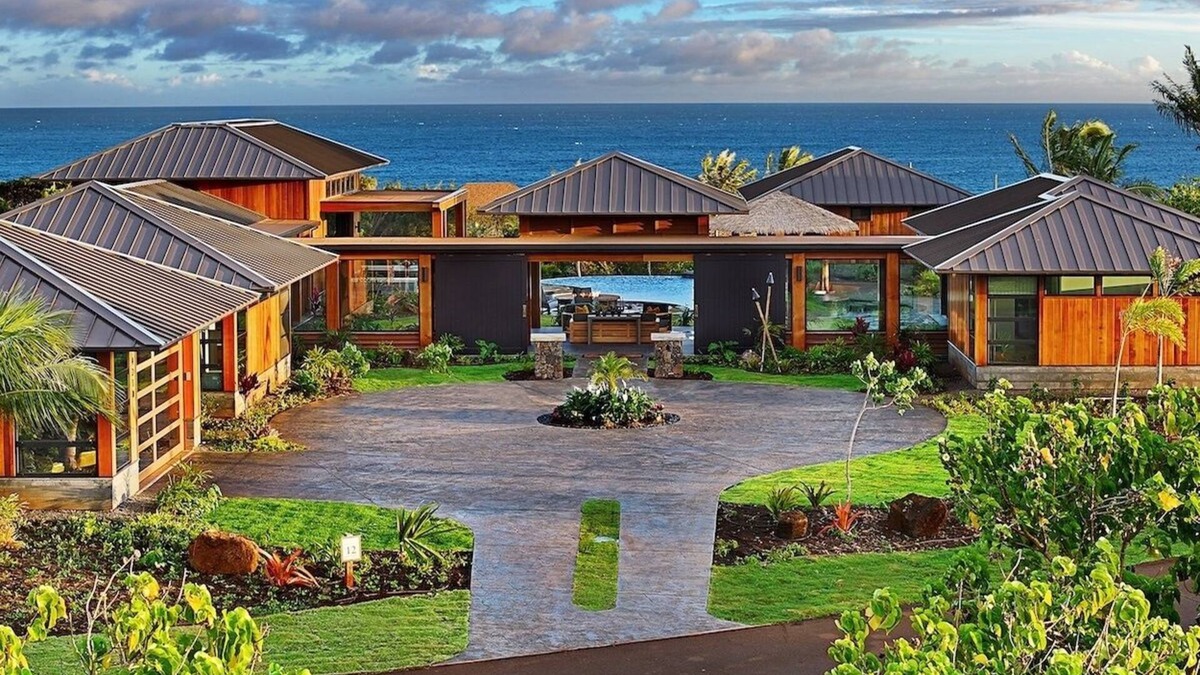 Poipu House | Dramatic New Kukui'ula Estate: Dazzling Style + Seaviews + Unique Pool & Spa