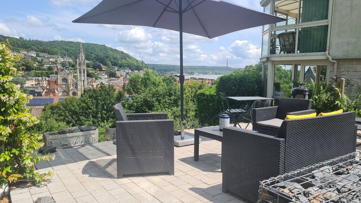Rives-en-Seine Apartment | Du haut des rives - Bel appt pour 4