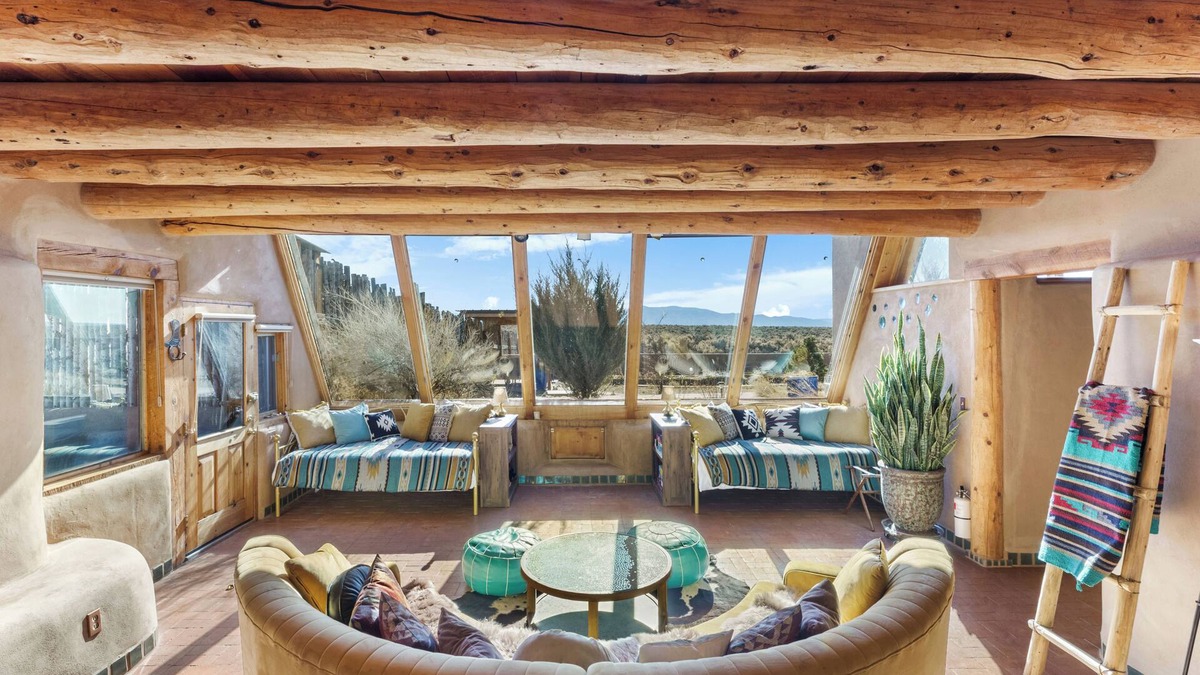Taos House | Earthship Sanctuary and Spa with Panoramic Mesa Views