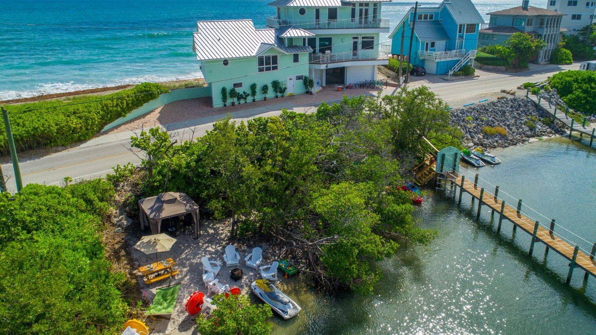 Stuart House | Eden Beach! Ocean-to-River Fla Beach House. ON THE BEACH! Dock, hot tub, & more
