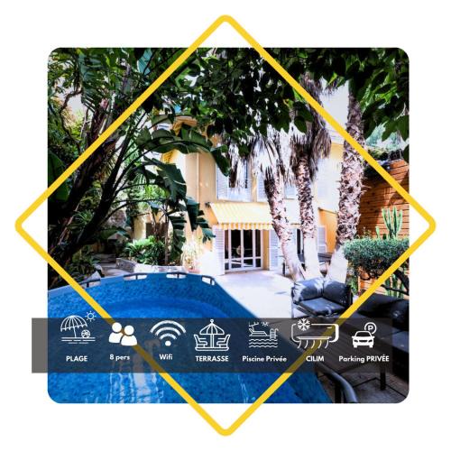Juan-les-Pins House | Eden Housse Villa, pool, 2 min to beaches