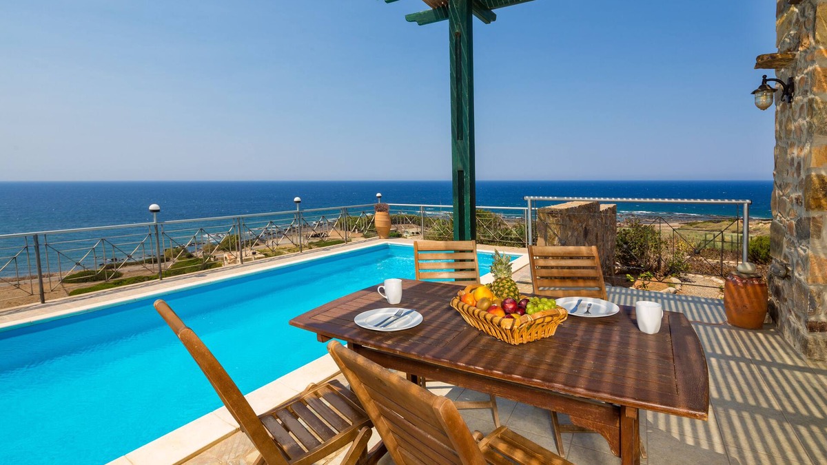 Livadia Villa | Elafonisi Villa with private pool and sea view - 13 min from Elafonisi Beach