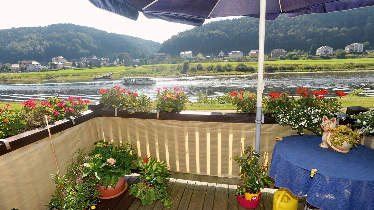 Postelwitz Apartment | Elbe-1-Resort Directly on the Elbe