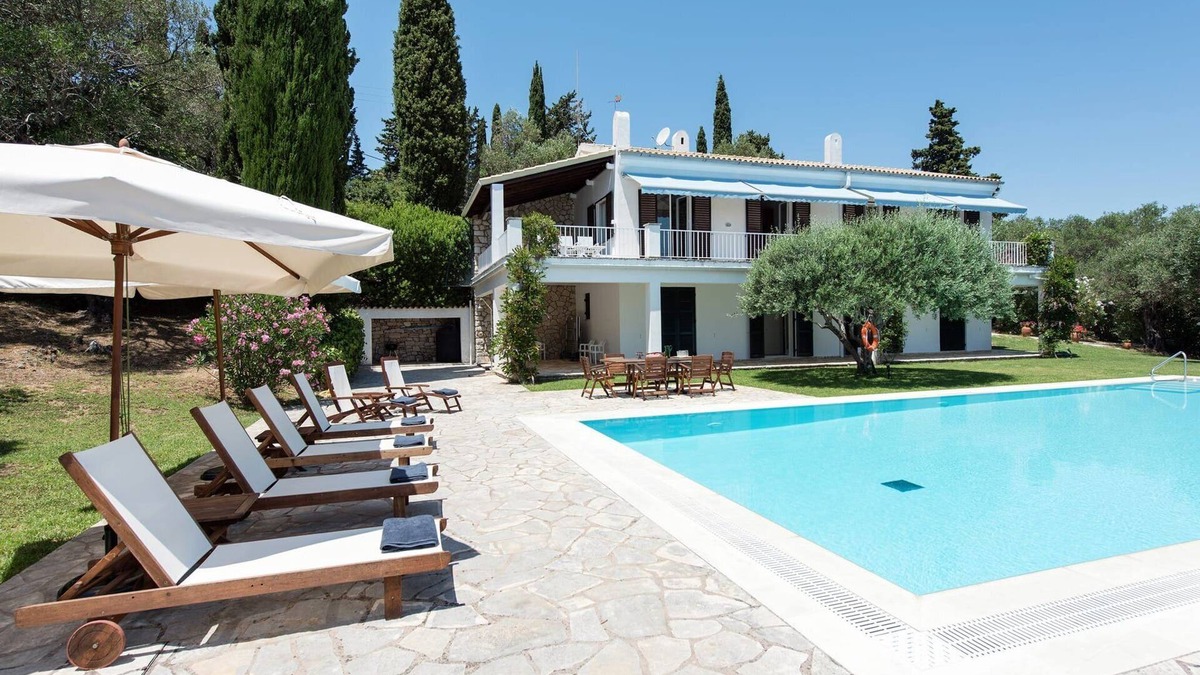 Perama Villa | Elegant Corfu Villa | 4 Bedrooms | Villa Aquila | Serene Nature Retreat |.