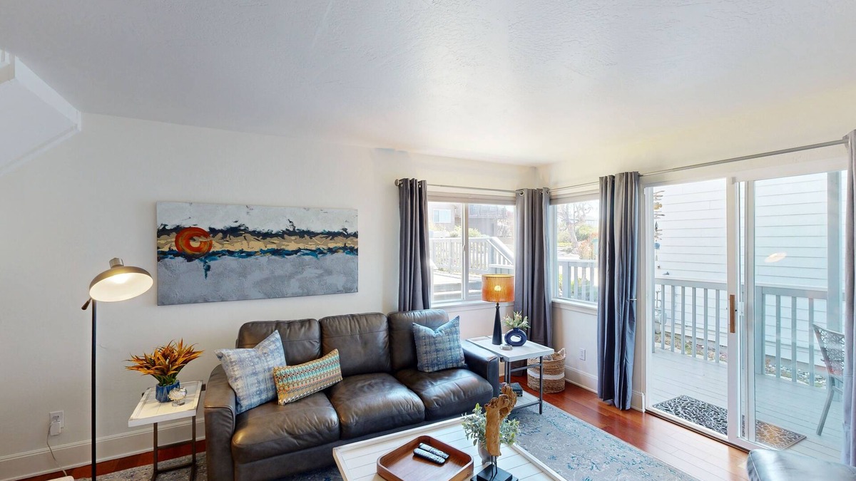 Park Hill House | Elegant ocean-view home with firepit & W/D - walk to Moonstone Beach