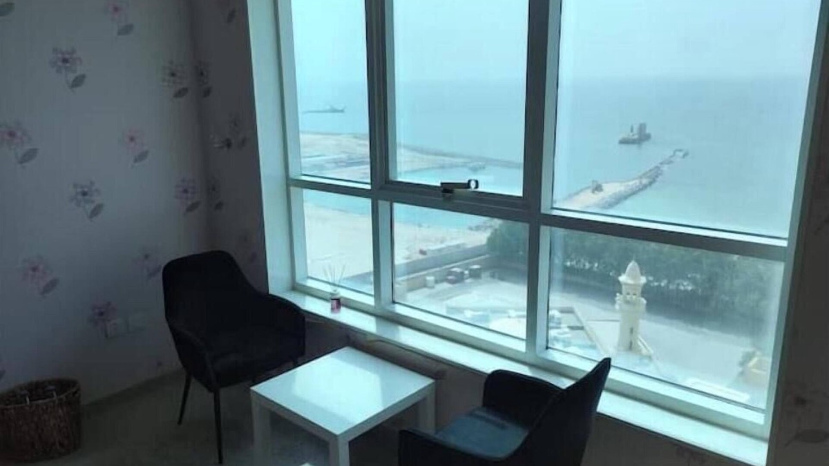 Ajman Apartment | Elegant Room Panoramic Sea View