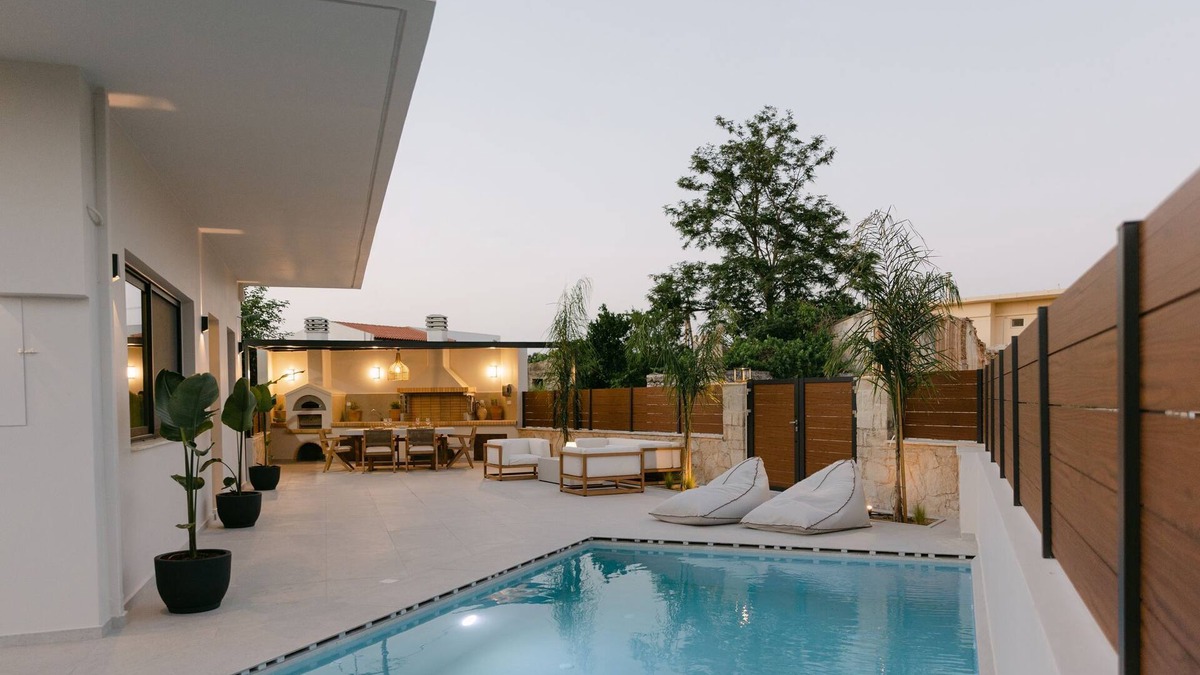 Skouloufia Villa | Emerald Harmony Villa with Private Pool & Jacuzzi