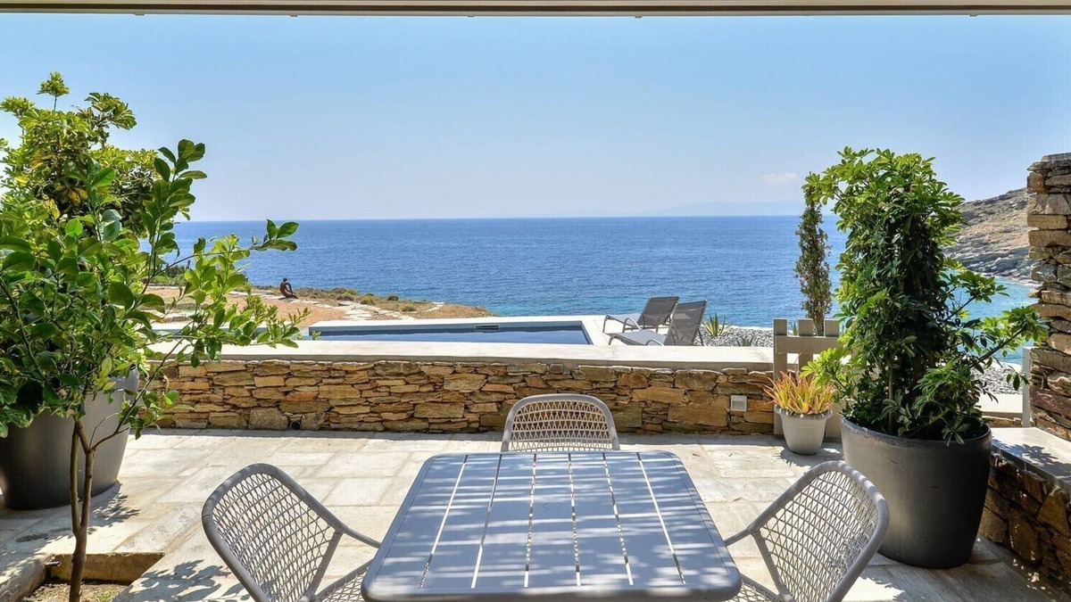 Agios Romanos House | Endearing Tinos See Front Suite | Ilios & Selini Suite | Breathtaking Sea Views | Private Furnished Terrace | Pet Friendly | Shared Outdoor Pool | Prime Location | Agios Romanos