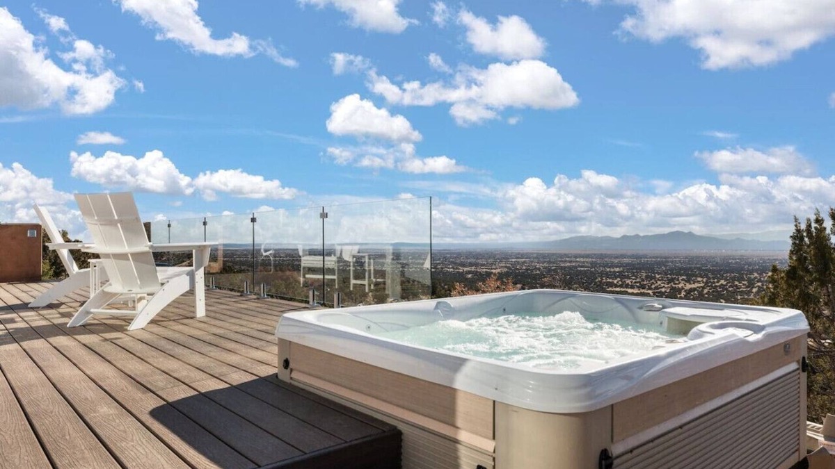 Canoncito House | Endless View Hot-Tub Chalet