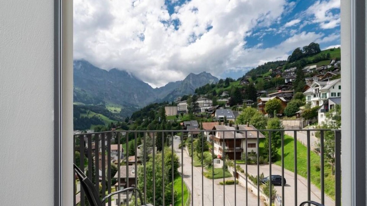 Engelberg Apartment | Engelberg Two Bedroom Apartment With Mountain View
