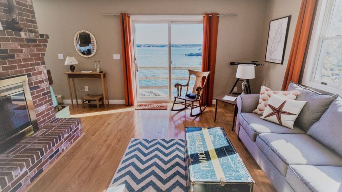Five Islands House | Enjoy the stunning views while relaxing on the deck at East Ledge Cottage