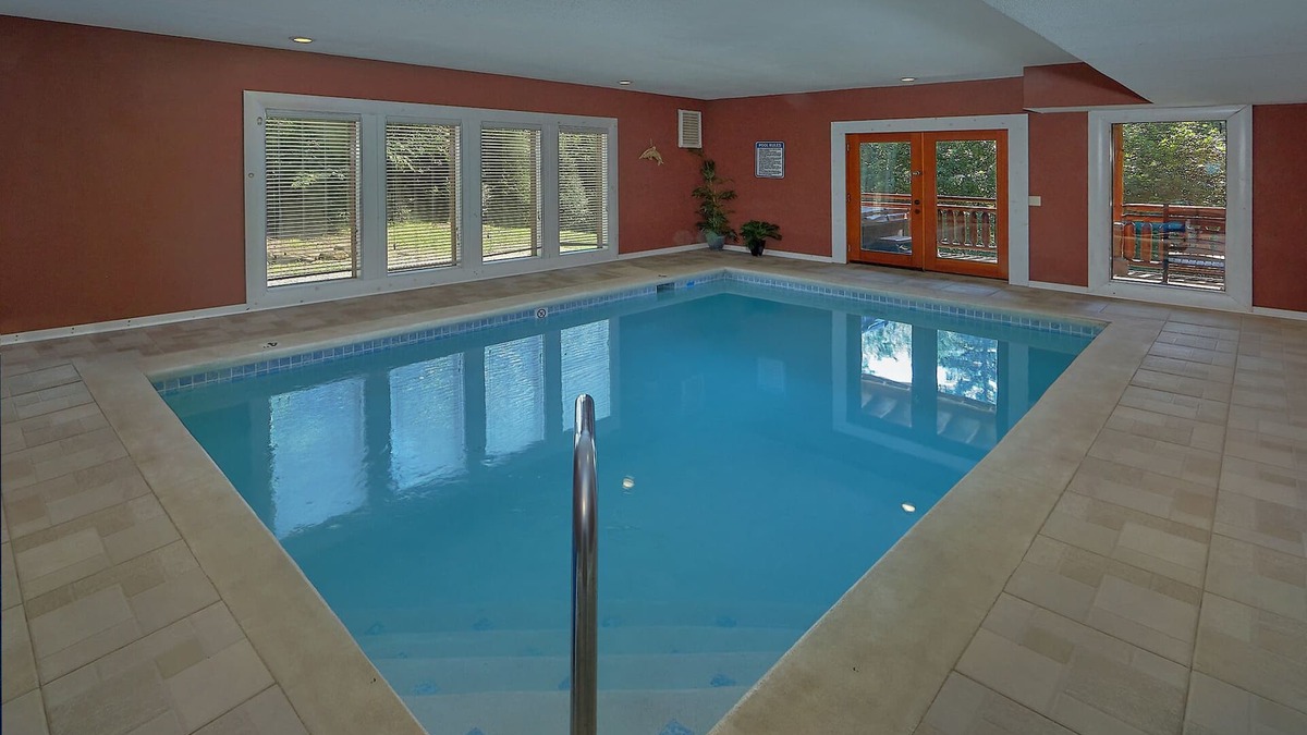Cosby Cabin | Enjoy your private indoor pool and theater. Minutes to National Park!