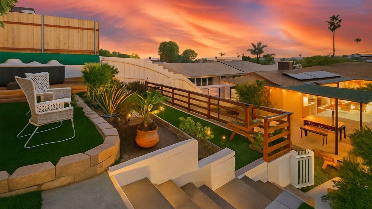 Point Loma Heights House | EPIC Sunsets, Multi-Level backyard Oasis, Hot Tub, 1 mi to Ocean Beach