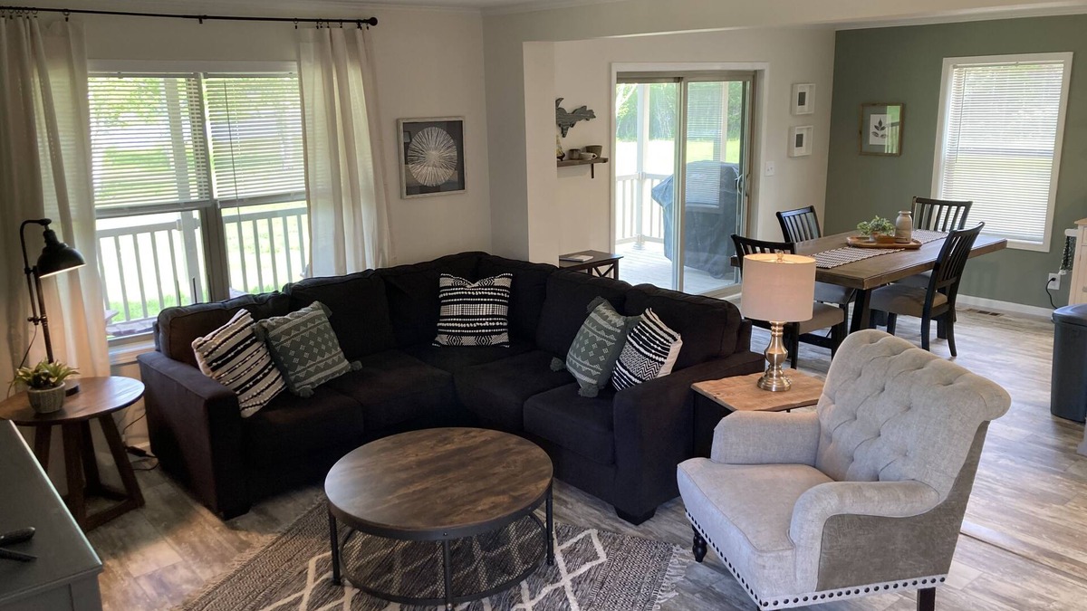 Gladstone House | Escanaba River Escape-The Birch Tree Home Modern 3BR Riverfront Retreat