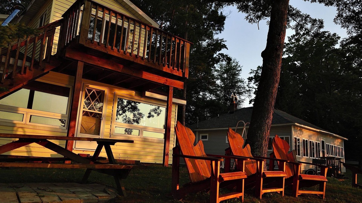 Lupton Cottage | Escape to a cozy cottage on Ausable Lake, in Lupton, Michigan!