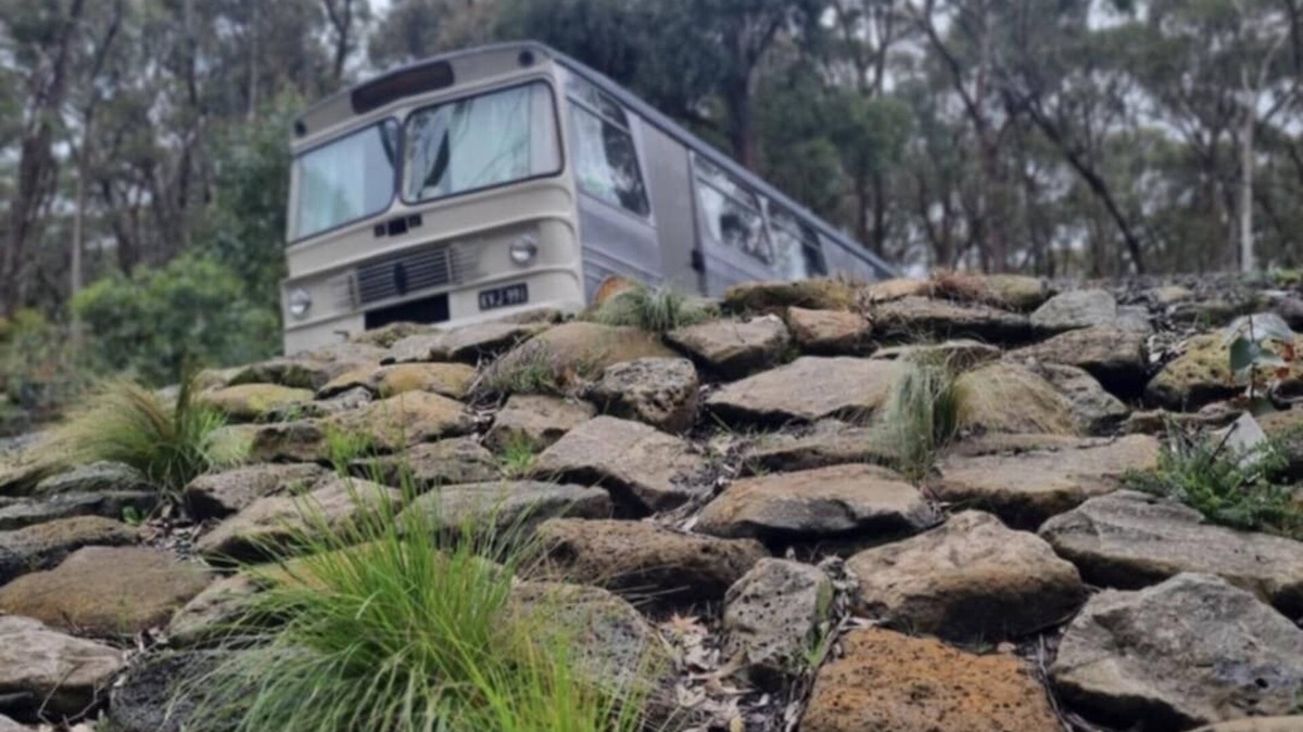 Buninyong House | Escape to a unique retreat with Miss Beddy, recently renovated Bedford bus