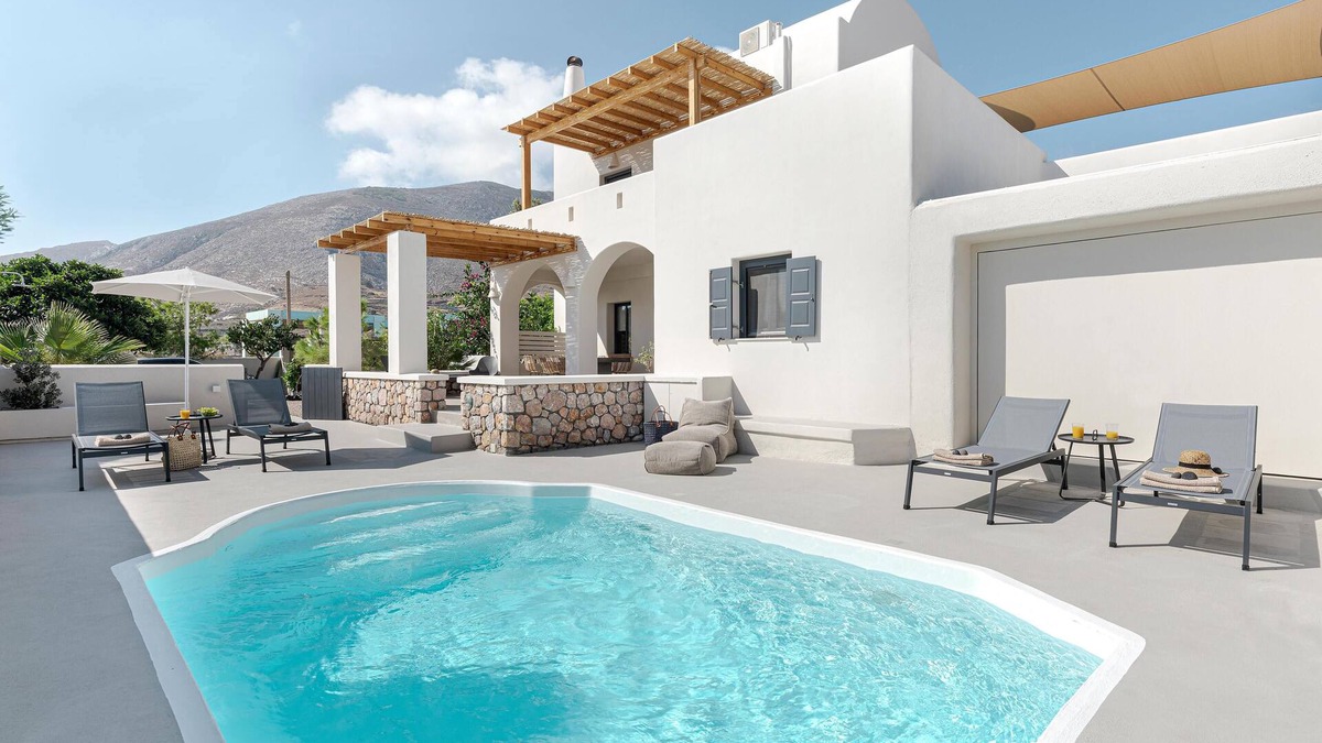 Kamari Villa | Escape View Villa with private pool & Sea view by Caldera Houses