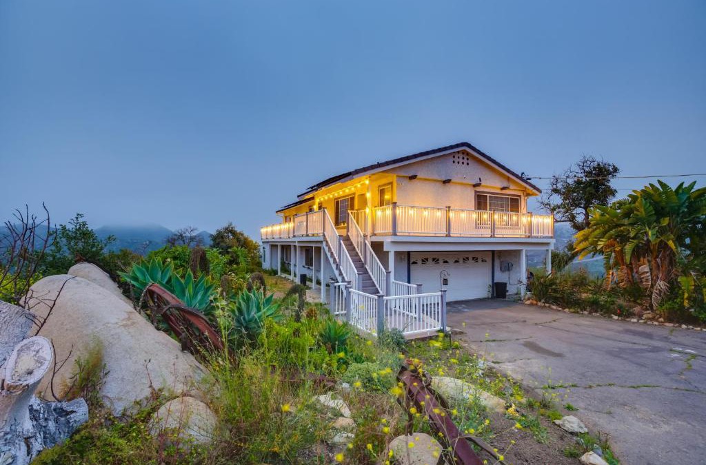 Mesa Rock House | Escondido Hilltop Home with Deck and Views!