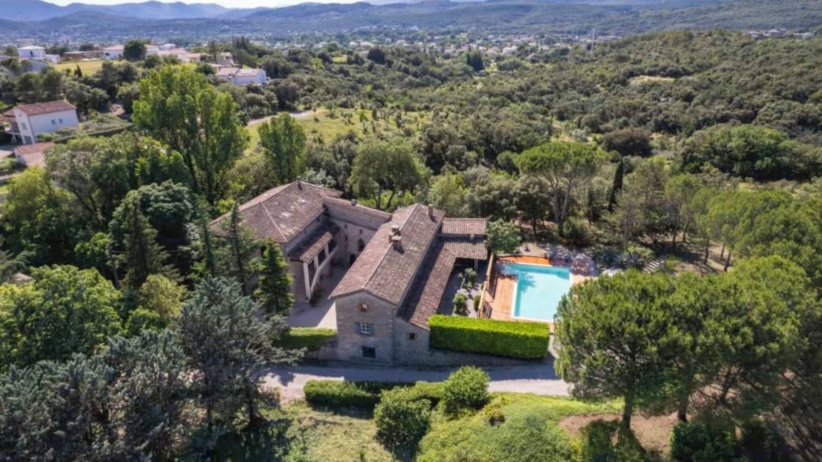 Saint-Julien-les-Rosiers Other | Exceptional Estate for 25 Guests near Cévennes with AC, Pool, Tennis & Spa ★