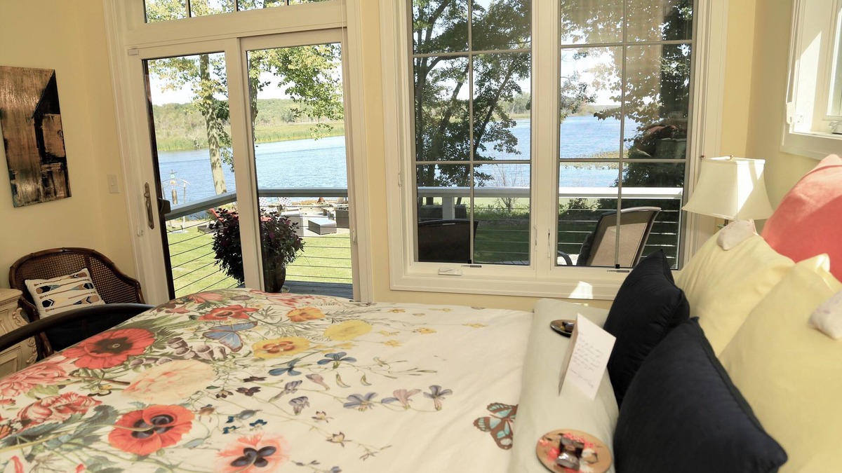 Fennville Bed & Breakfast | Exclusive Garden Suite with Water Views, includes Chef Dennis English Breakfast