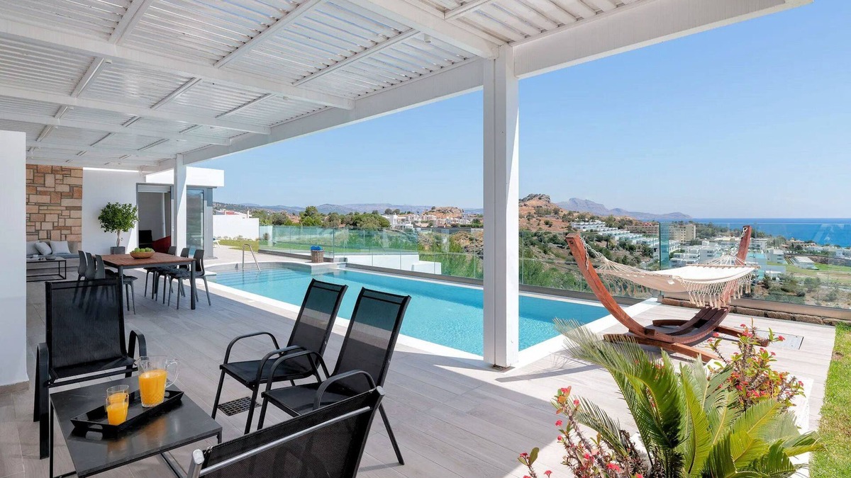 Vlicha Villa | Executive Rhodes Villa | Villa Kastro | Stunning Sea Views | 3 Bedrooms | Lindos