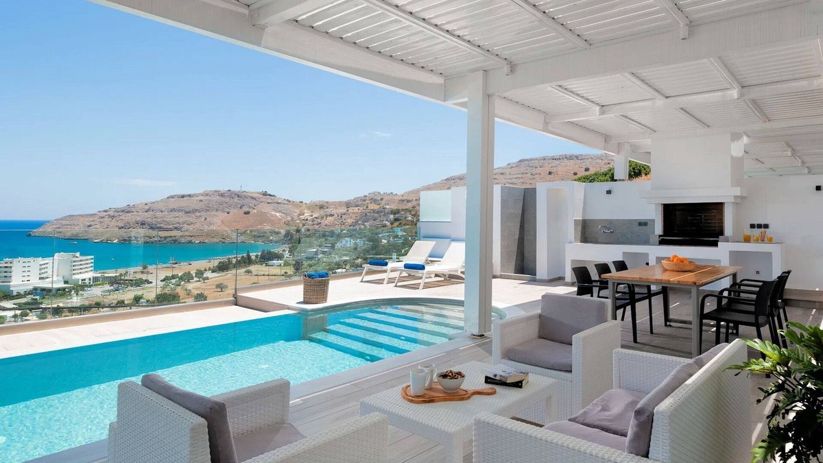 Vlicha Villa | Executive Rhodes Villa | Villa Faros | Private Pool | 3 Bedrooms | Lindos