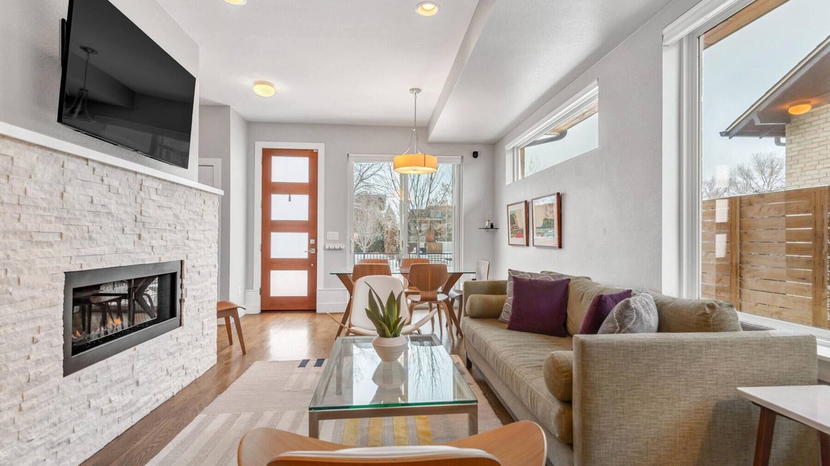 Congress Park House | Exquisite Luxury Cherry Creek Mid Century Modern Townhouse with Rooftop Deck!