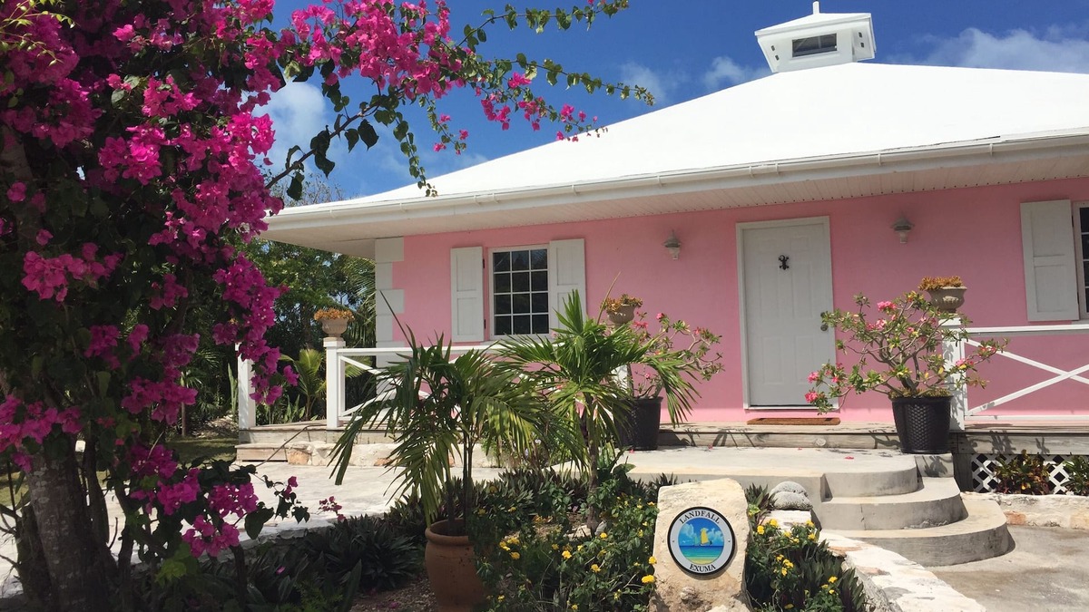Hartswell House | Exuma Beautiful Waterfront Home with Dock on Gorgeous Moriah Harbour.