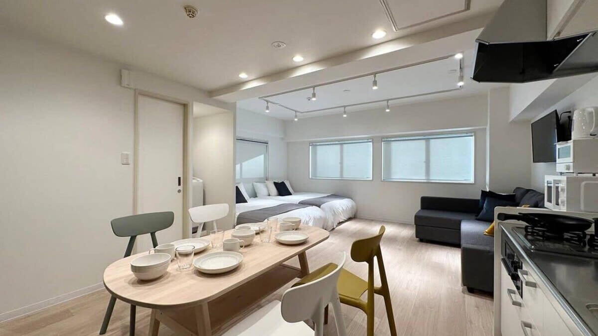 Hiroshima City Centre Apartment | F style namiki Studio Apt Great Location for 6ppl