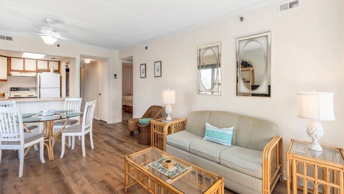 Midtown Ocean City Condo | Fabulous 2 Bedroom 1st Floor Sandpiper Dunes Condo with Outdoor Pool!
