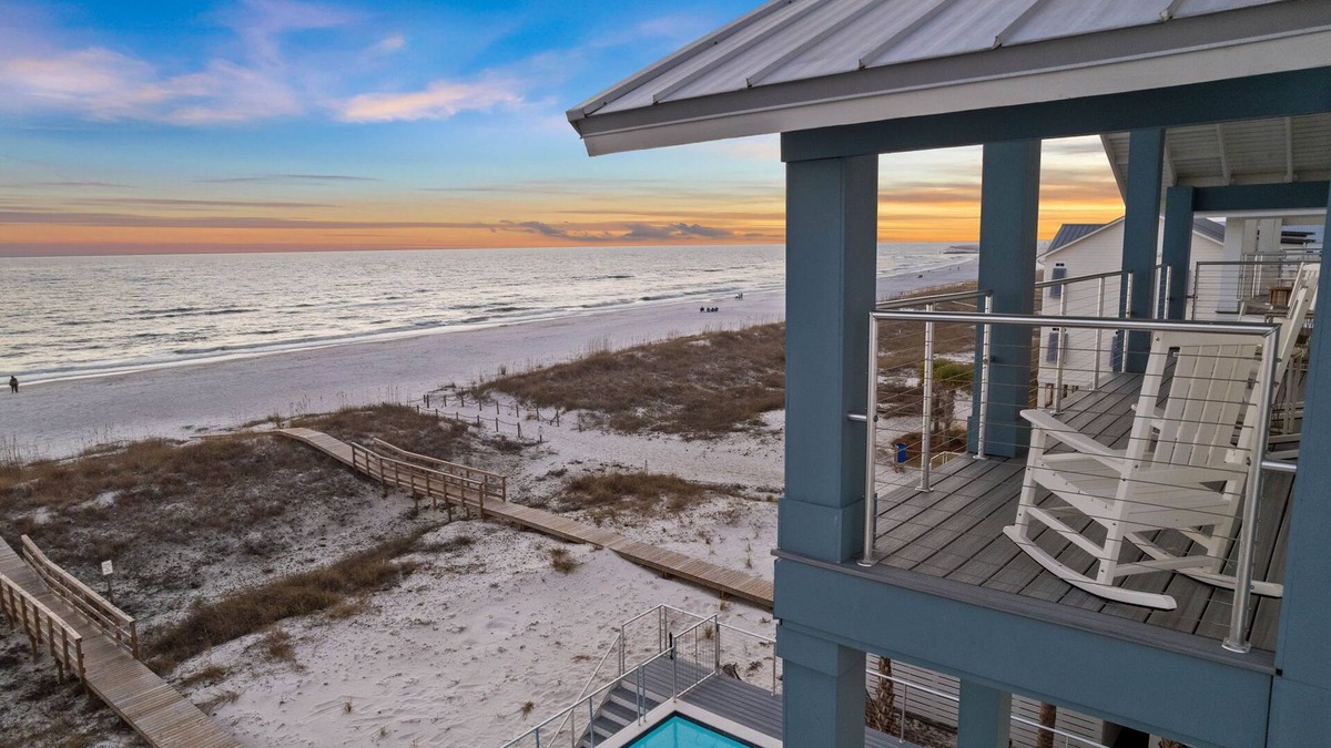 Mexico Beach House | Fall Availability! Gulf Views from Every Bedroom! Private Pool Overlooking the Gulf! Elevator!