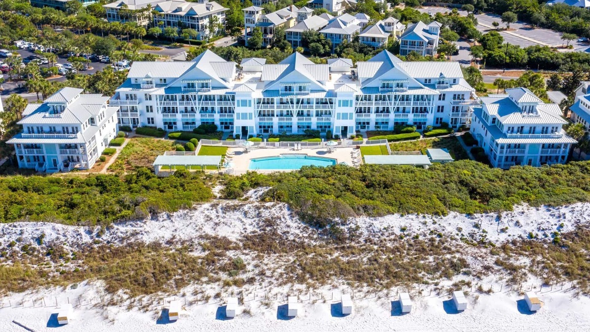 Gulf District Condo | Fall Getaways Available! Beachside 10 - Beachfront In Watercolor! Gulf Views! 3 Adult Bikes!