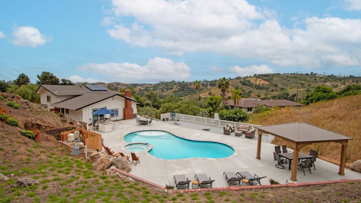 Fallbrook House | Fallbrook's Finest Hideaway House - Pool, Game Rm