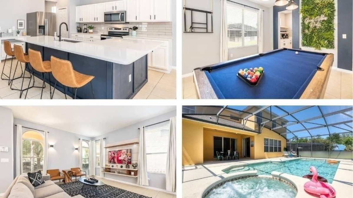 Kissimmee House | Family 6BR Resort Villa | Pool & Spa near Disney