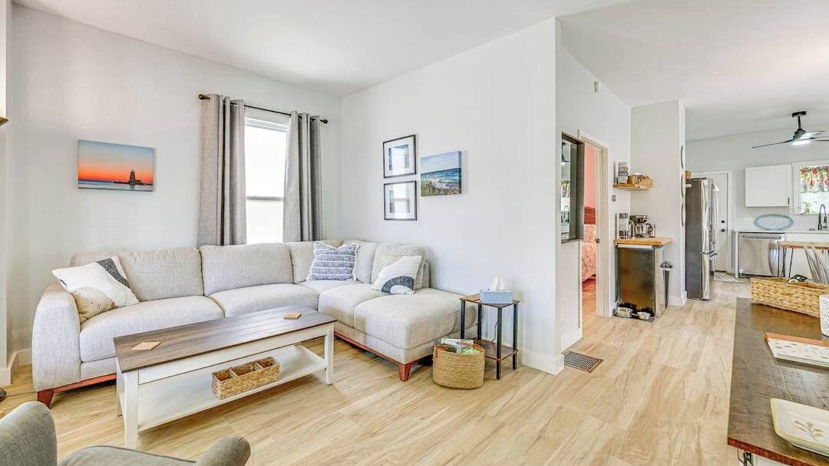 Manistee House | Family-Friendly Retreat near Manistee Riverwalk - dogs allowed