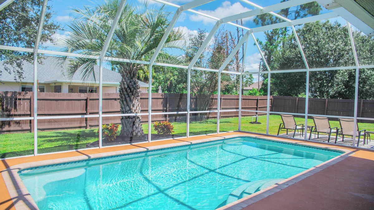 North Port House | Family Retreat with Heated Pool & Fenced Yard