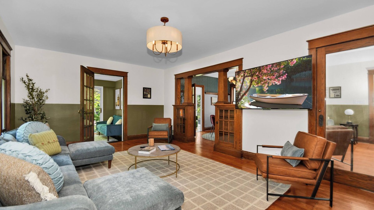 Northshore Triangle House | Family-sized historic home with game room! Walk to ND