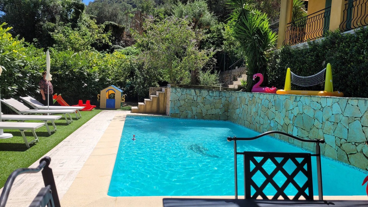 La Turbie Apartment | Family Villa Apt with Pool & Kids’ Garden