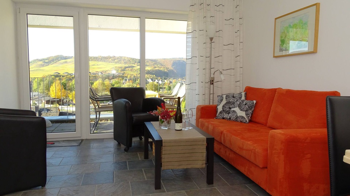 Senheim Apartment | Fantastic view of the Moselle valley, Moselle vacation at the Stefanie Vornhecke winery