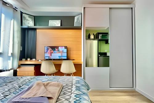 Matriz Apartment | FANTASTiCO, Studio no centro Com Ar Condicionado