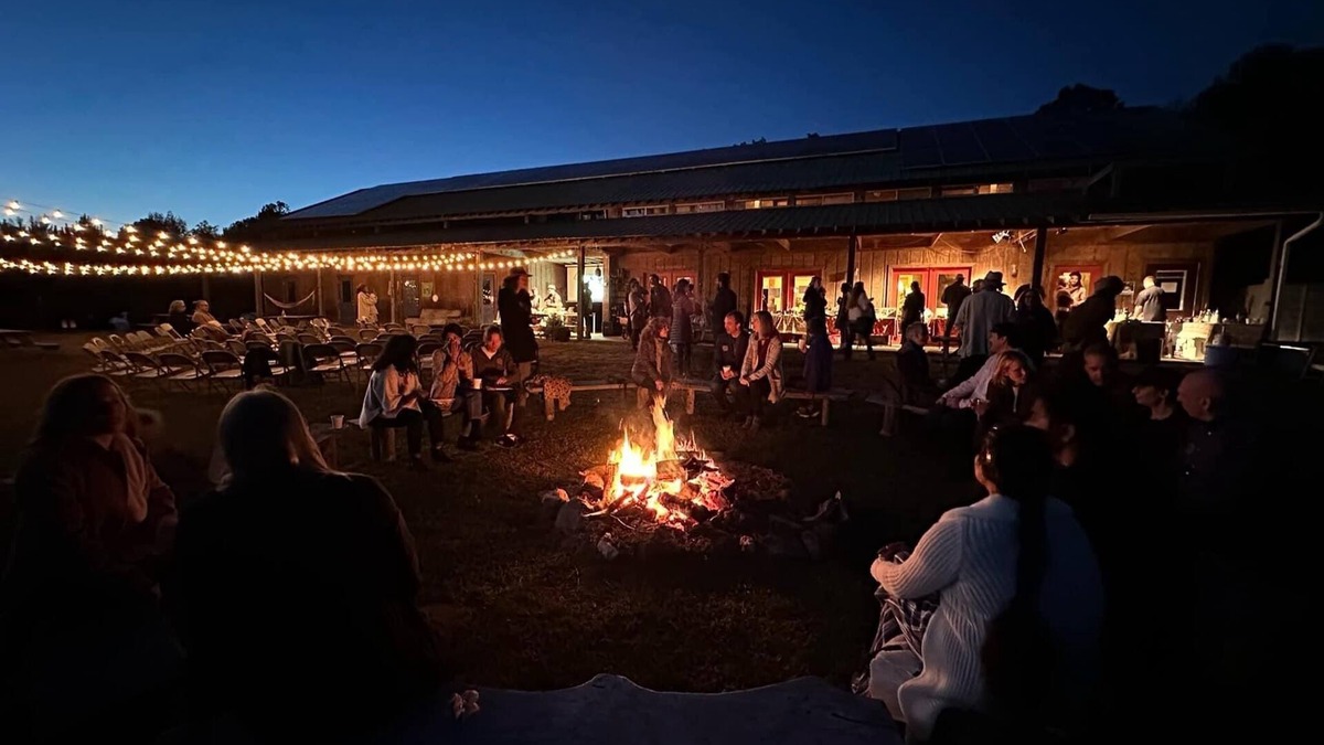 Chapel Hill House | Farm retreat center sleeps up to 40: four barn bedrooms, eight yurt bedrooms!