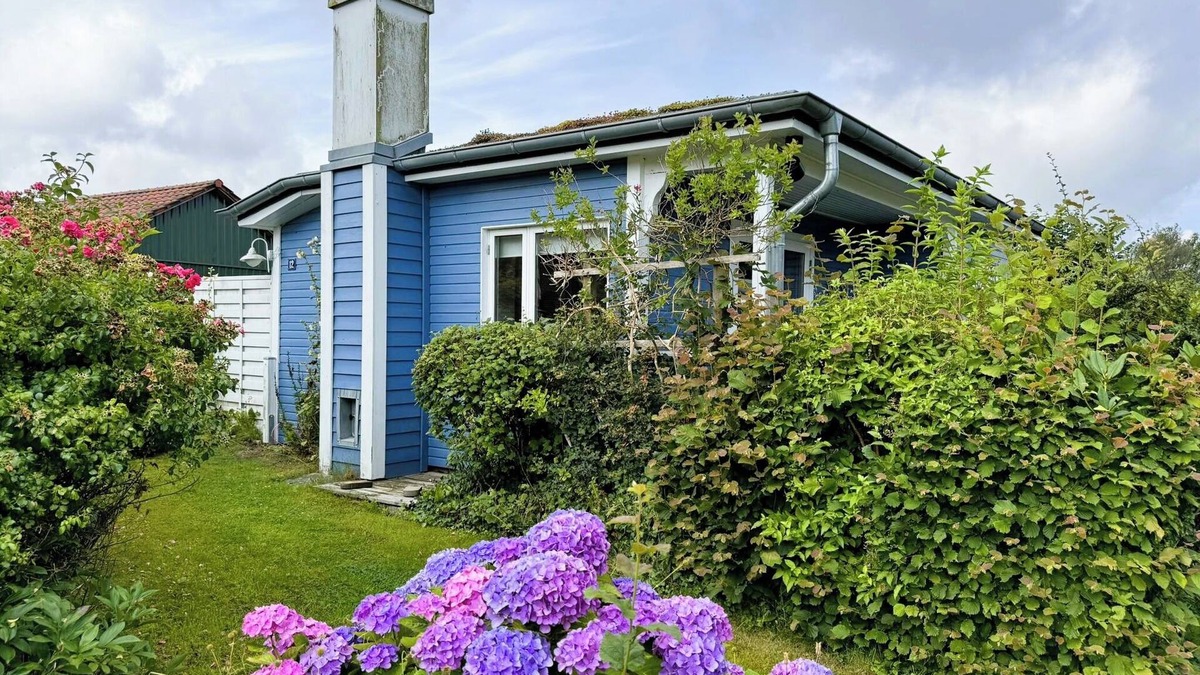 Langballigholz House | Favorite place by the sea - the Blaue Pause vacation home with fireplace and garden.