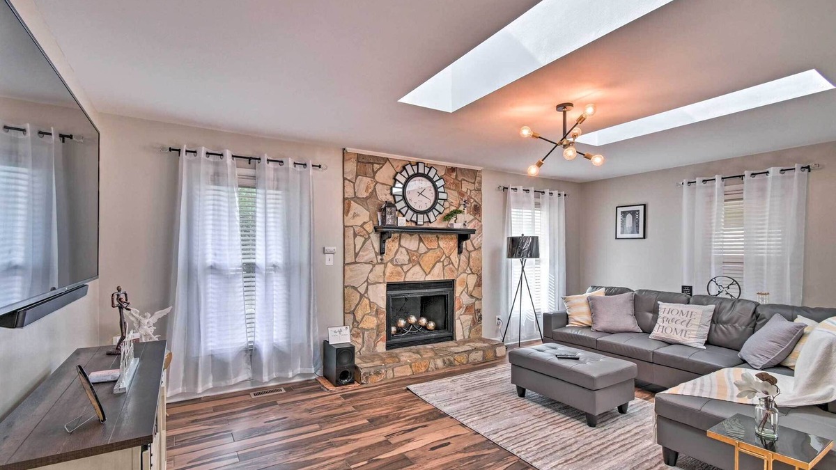 Fayetteville House | Fayetteville Vacation Rental w/Sunroom & Yard!