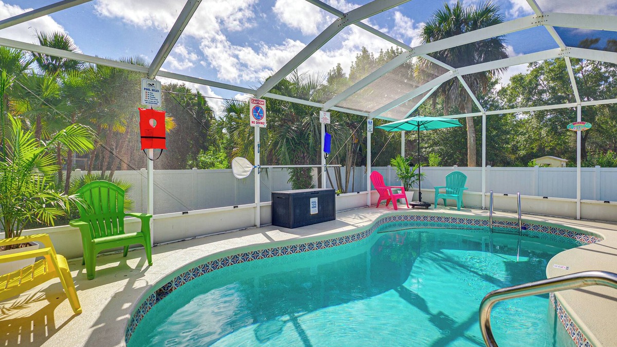Sebastian Highlands House | Fenced Yard, Game Room: Family Home in Sebastian!