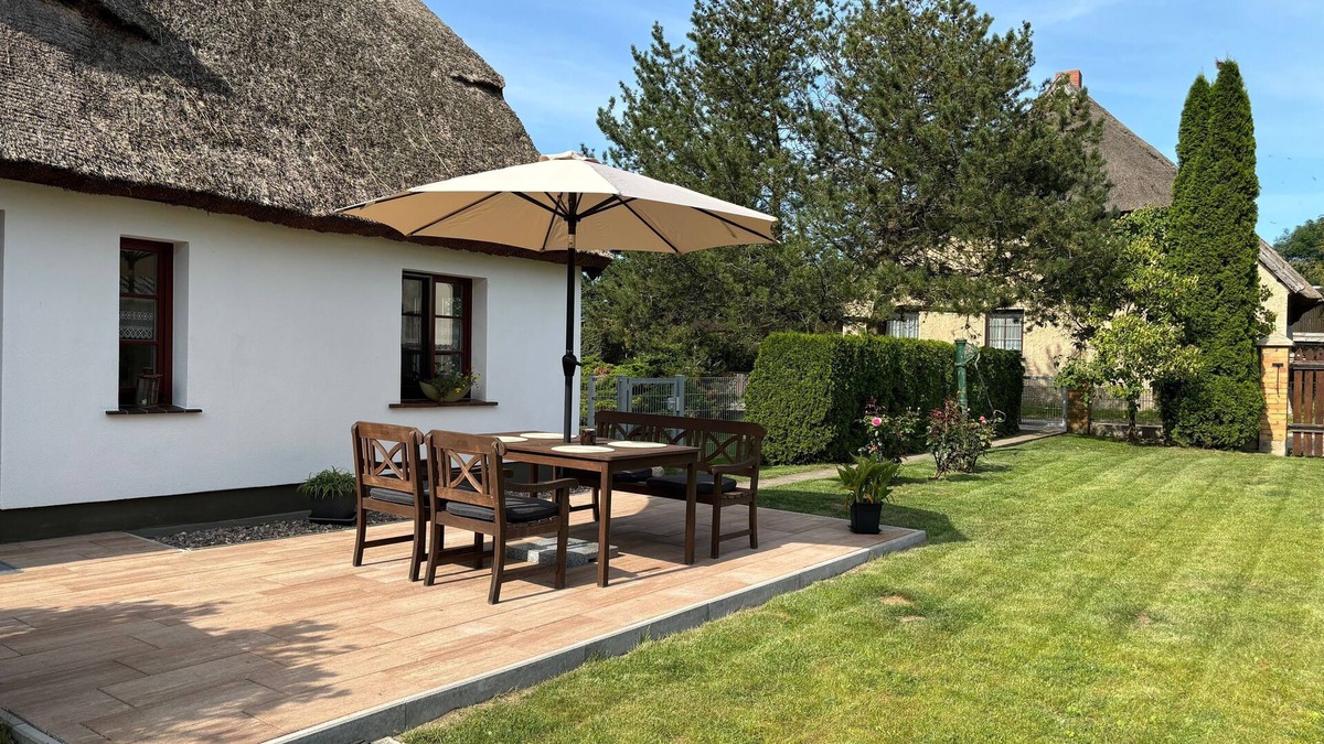 Krummin House | Ferienhaus Juule in Ruhige Laage, Terrasse, Wlan - Ferienhaus Juule