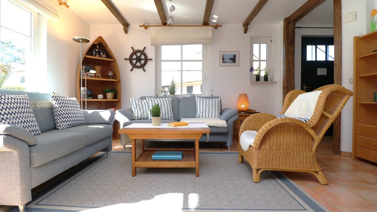 Wieck auf dem Darss Apartment | Ferienwohnung mit Terrasse in Boddennähe