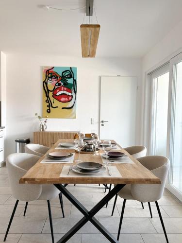 Ahaus Apartment | Ferienwohnung in Ahaus für 6 Gäste mit 2 Bädern und Loggia